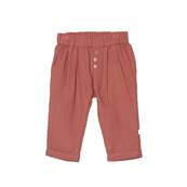 Pantalon en double gaze de coton Paco - Paprika 3 mois