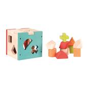 Cube à formes en bois