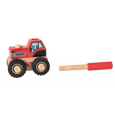 Tracteur en bois à visser