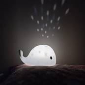 Veilleuse et projecteur d'étoiles Moby la baleine