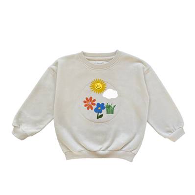 Sweat créatif à personnaliser - Ecru 5 - 6 ans