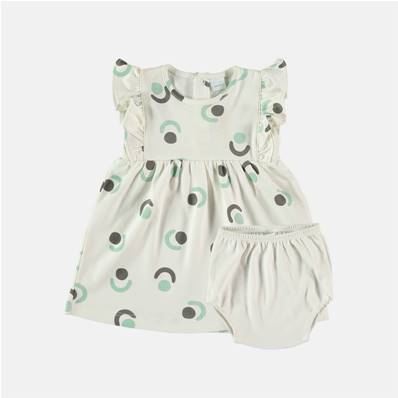 Robe sans manches avec culotte Isa - Motifs graphiques 3 mois