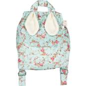 Sac à dos Lapinou en coton enduit - floral menthol