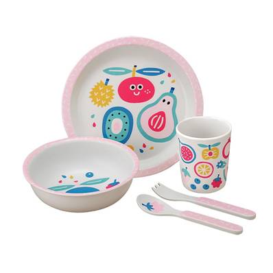 Coffret vaisselle 5 pièces Tutti fruti