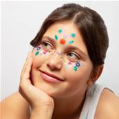 Stickers visage - Fleurs