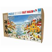 Scène hivernale aux toucans - Puzzle 100 pièces
