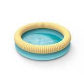 Grande Piscine gonflable enfant Dippy 120 cm - Bleu banane