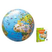 Globe terrestre gonflable Pays et Animaux