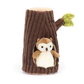 Peluche Hibou et sa maison Arbre