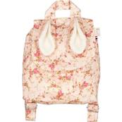 Sac à dos Lapinou en coton enduit - floral rose