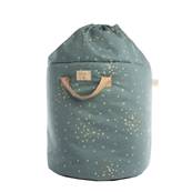 Petit sac  jouets Bamboo - Gold confetti/ magic green