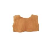 Blouse en gaze caramel pour poupon