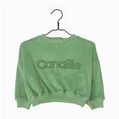 Sweat-shirt Soan en éponge - Vert pomme Canaille 6 mois