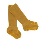 Chaussettes antidrapantes en bambou 6 - 12 mois - Pointure 17-19, Moutarde