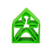 Jouet en silicone Maison et enfant – Vert fluo