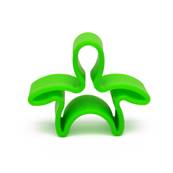 Jouet en silicone Maison et enfant – Vert fluo