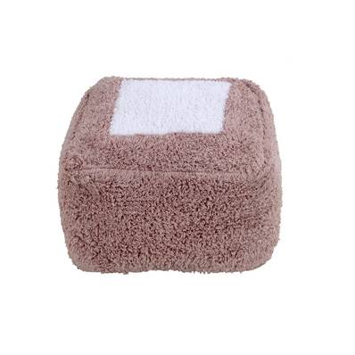Pouf carré Marshmallow - Vintage nude