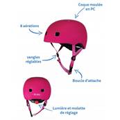 Casque Rose framboise brillant - S / 48-53 cm