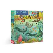 Les loutres joueuses - Puzzle 64 pices