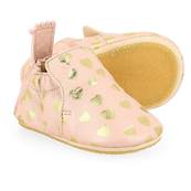 Chaussons en cuir avec patin Blublu Lovely Rose Baba/Or 22-23