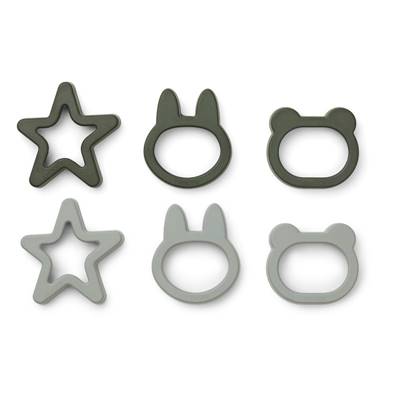 Emportes pièces pour biscuits - Andy cookie cutter set - Hunter green mix