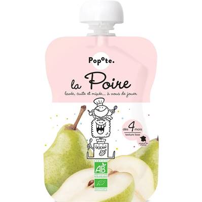 Gourde de compote pour bébé – Poire BIO