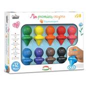 Mes premiers crayons - 9 crayons de couleurs ergonomiques