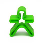 Jouet en silicone Maison et enfant – Vert fluo