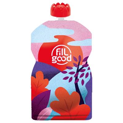 Gourde réutilisable Rouge pour compote