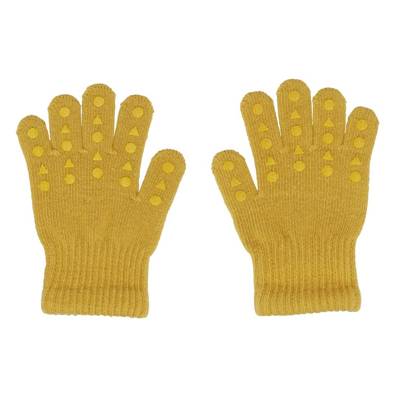 Gants avec antidérapants 1 - 2 ans, Moutarde