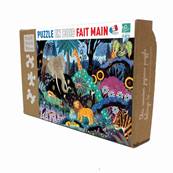 Nuit dans la jungle - Puzzle en bois de 50 pices