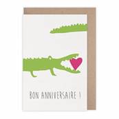 Carte anniversaire Crocodiles