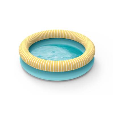 Grande Piscine gonflable enfant Dippy 120 cm - Bleu banane