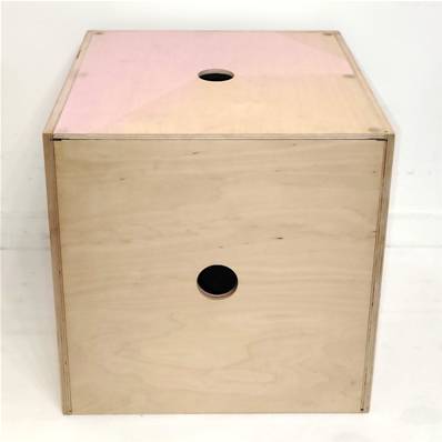 Coffre de rangement rose