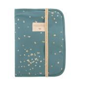 Protège-carnet de santé Poema - gold confetti magic green