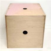 Coffre de rangement rose