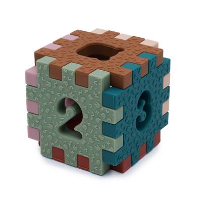 Cube rétro à encastrer avec numéros