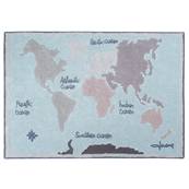 Tapis lavable Vintage Map 140x200cm