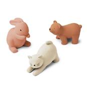 Animaux en caoutchouc naturel - Rose mix