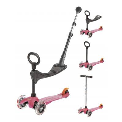 Trottinette mini 3-en-1 classique - Rose