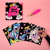 Coloriage velours - Lily la licorne