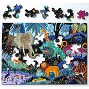 Nuit dans la jungle - Puzzle en bois de 50 pièces