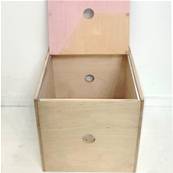 Coffre de rangement rose
