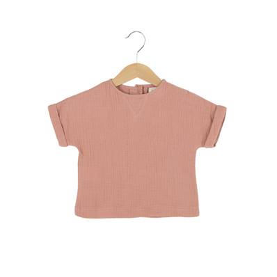 T-shirt en double gaze de coton Melvin - Cannelle