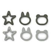 Emportes pièces pour biscuits - Andy cookie cutter set - Hunter green mix