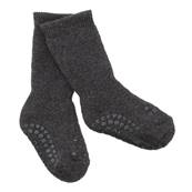 Chaussettes antidrapantes 6 - 12 mois - Pointure 17-19, Gris fonc