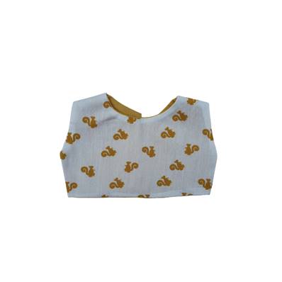Blouse Ecureuil Jaune pour poupon