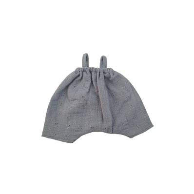 Salopette en gaze bleue pour poupons