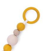Attache-tétine bois et silicone lion - Sous mon baobab