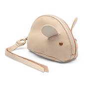 Porte-monnaie Souris beige rosé